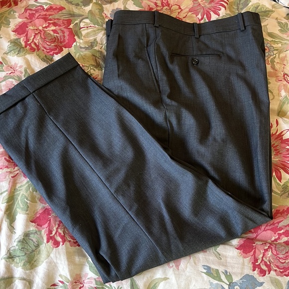 MARC ENZO Size 43L Gray Suit Mens 2-Piece Blazer Pant Wool Suspender Button NEW - Picture 8 of 17